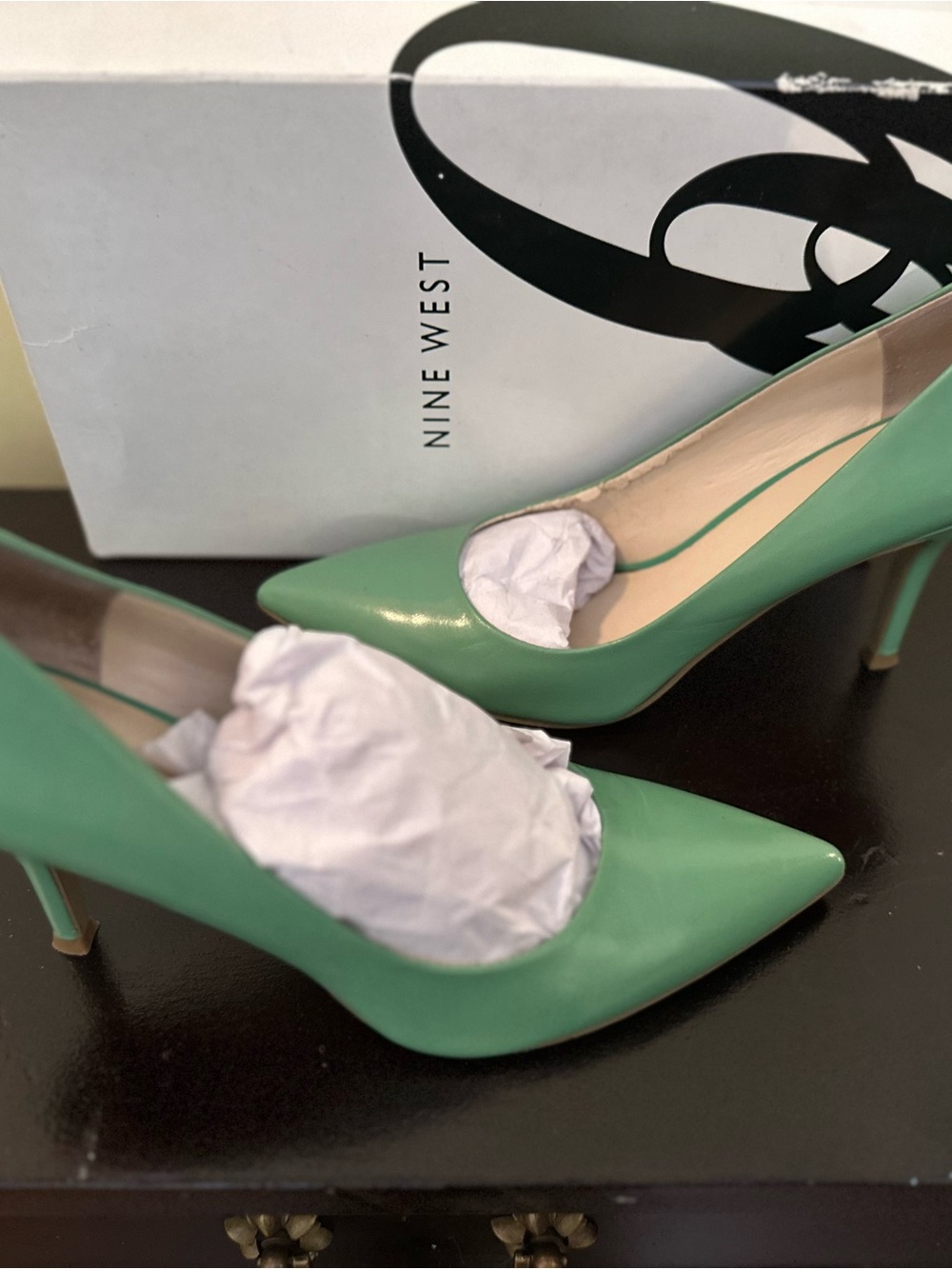 Nine West Mint Green Pointed-Toe Stiletto Pumps